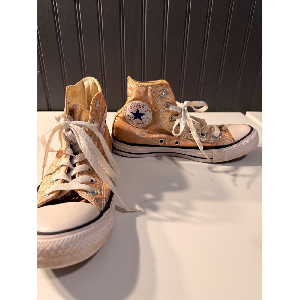 Converse all star pink/coral glitter high top